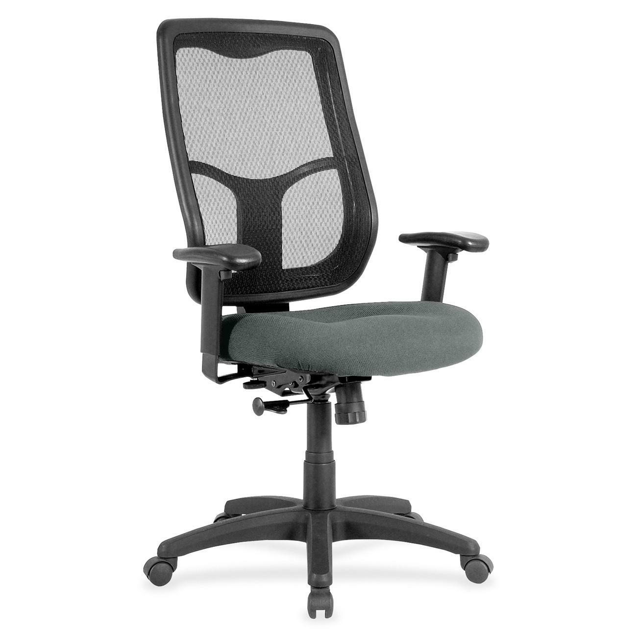 Eurotech Apollo MTHB94 Executive Chair, Fog Fabric Seat, Mesh Back, 5-Star Base, Adjustable Arms and Back, 1 Each