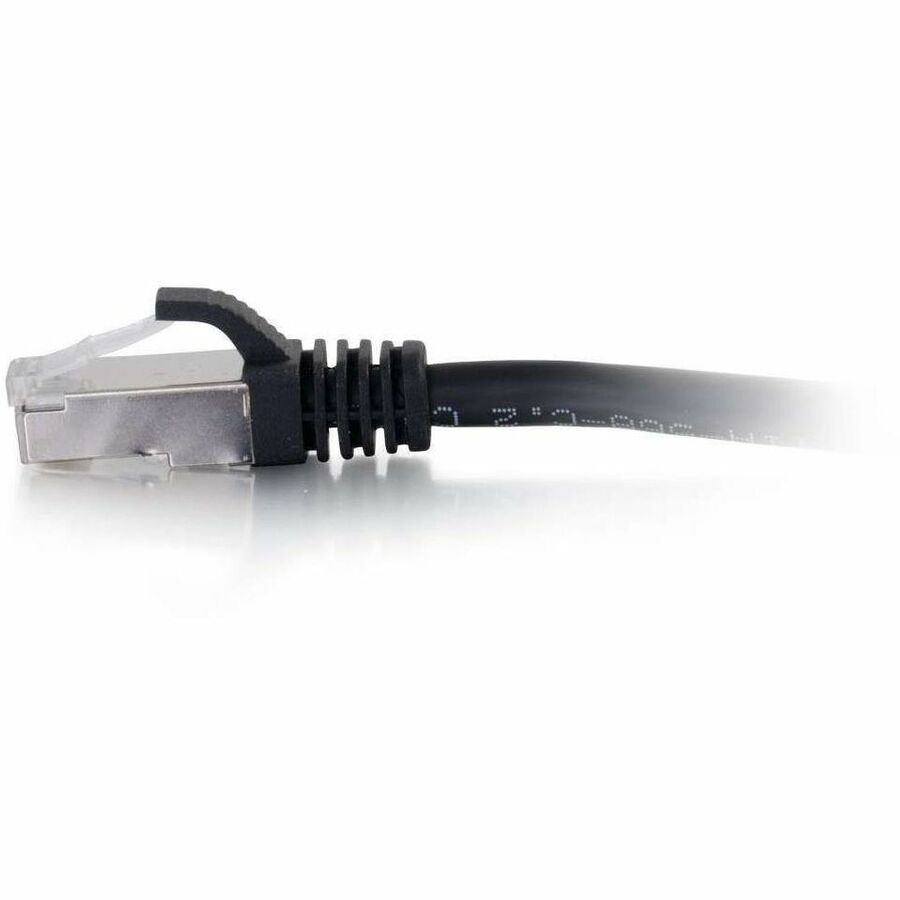 C2G 1ft (0.3m) Cat6 Snagless Shielded (STP) Ethernet Network Patch Cable - Black