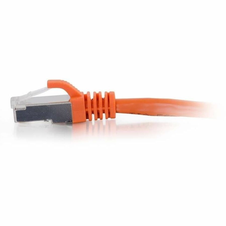 C2G 1ft Cat6 Snagless Shielded (STP) Ethernet Network Patch Cable - Orange