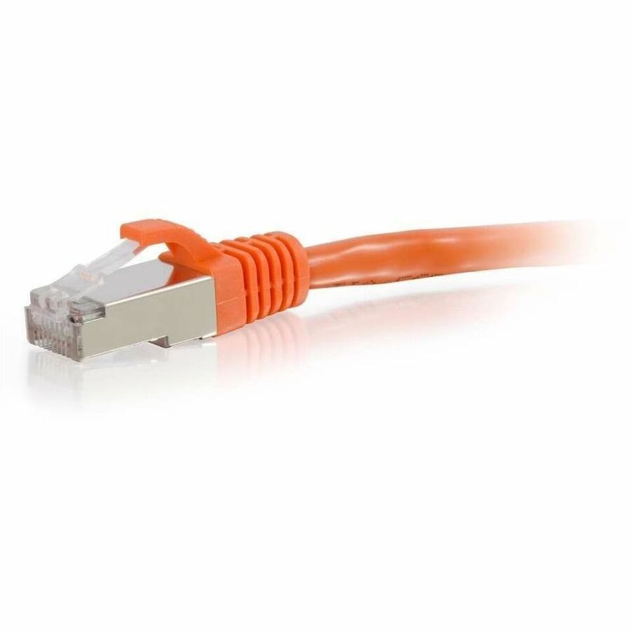 C2G 1ft Cat6 Snagless Shielded (STP) Ethernet Network Patch Cable - Orange