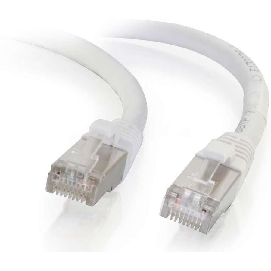C2G 4ft Cat6 Snagless Shielded (STP) Network Patch Cable - White
