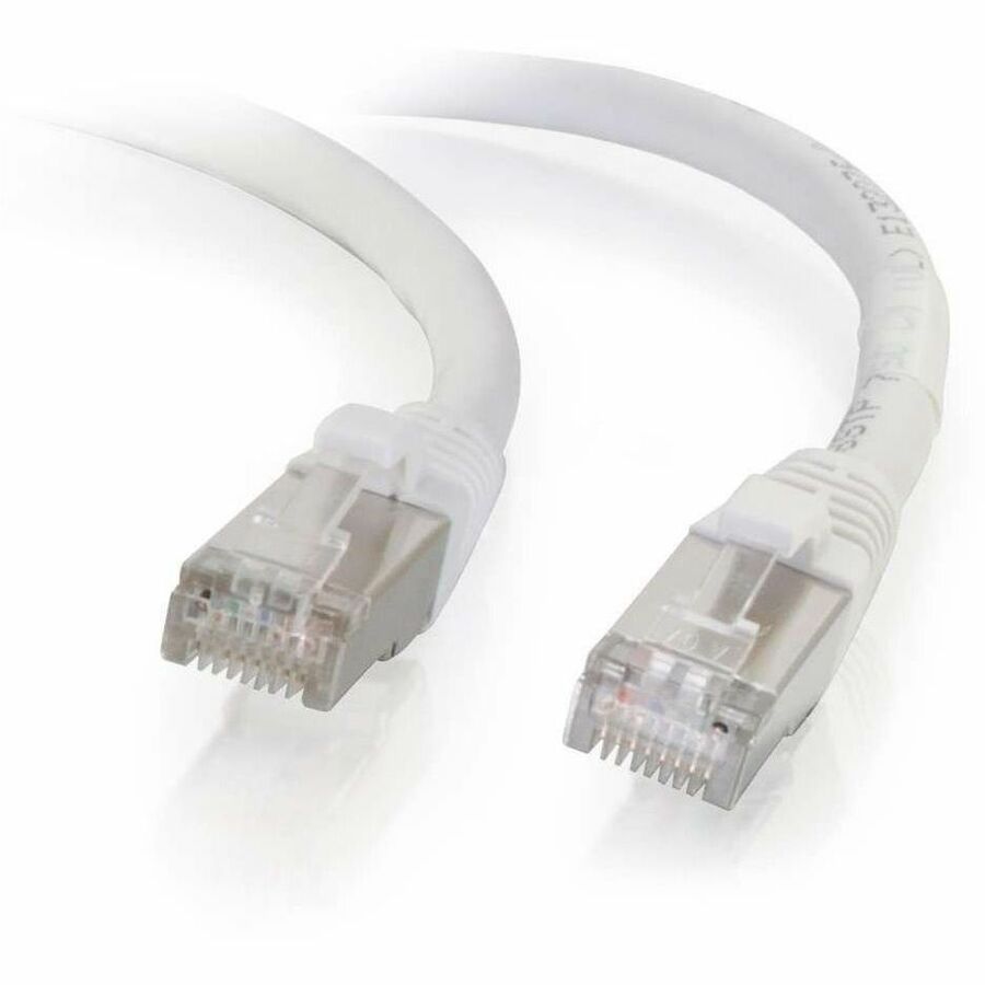C2G 9ft Cat6 Snagless Shielded (STP) Network Patch Cable - White