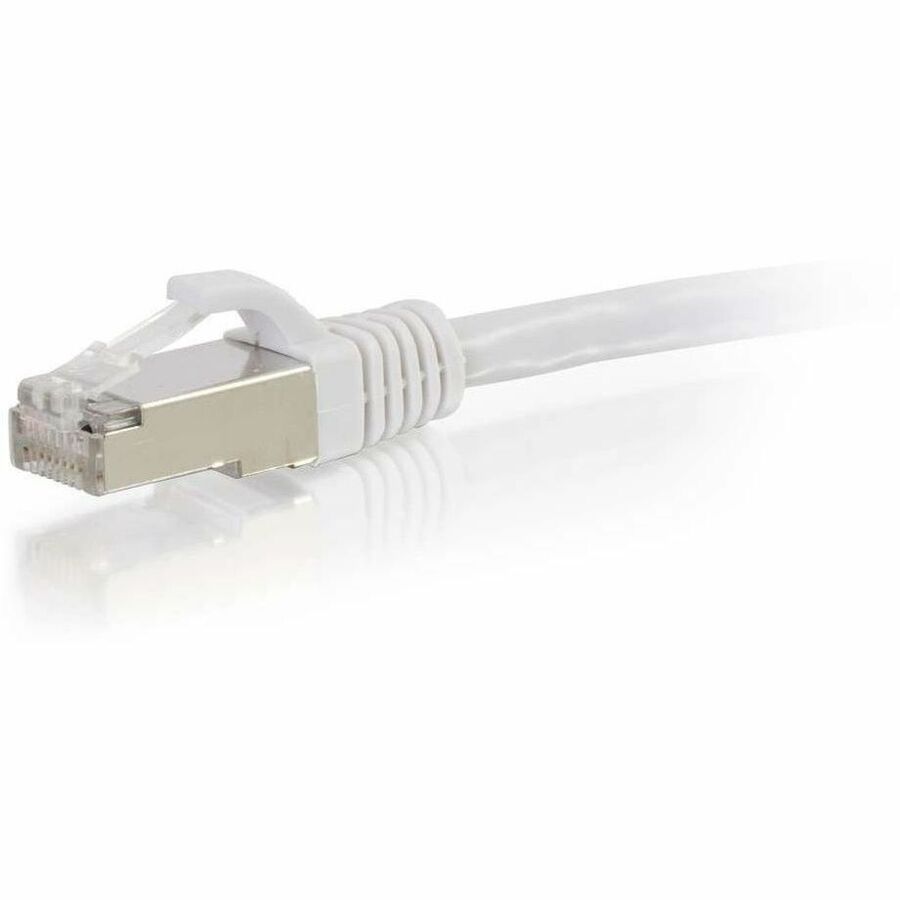 C2G 9ft Cat6 Snagless Shielded (STP) Network Patch Cable - White