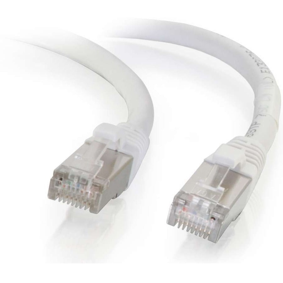 C2G 35ft Cat6 Snagless Shielded (STP) Network Patch Cable - White