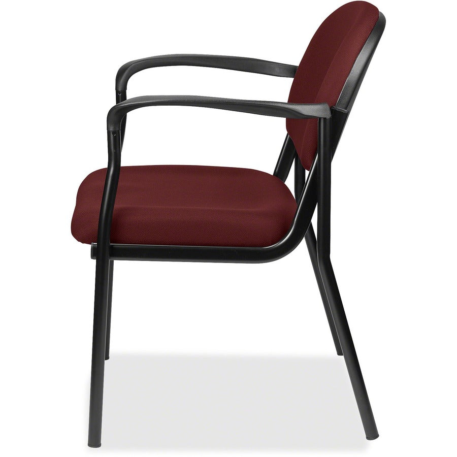 Eurotech Dakota 8011 Guest Chair - Port Seat Color - Fabric Seat Material - Port Back Color - Fabric Back Material - Steel Frame Material - Four-legged Base - Forte Port - 1 Each