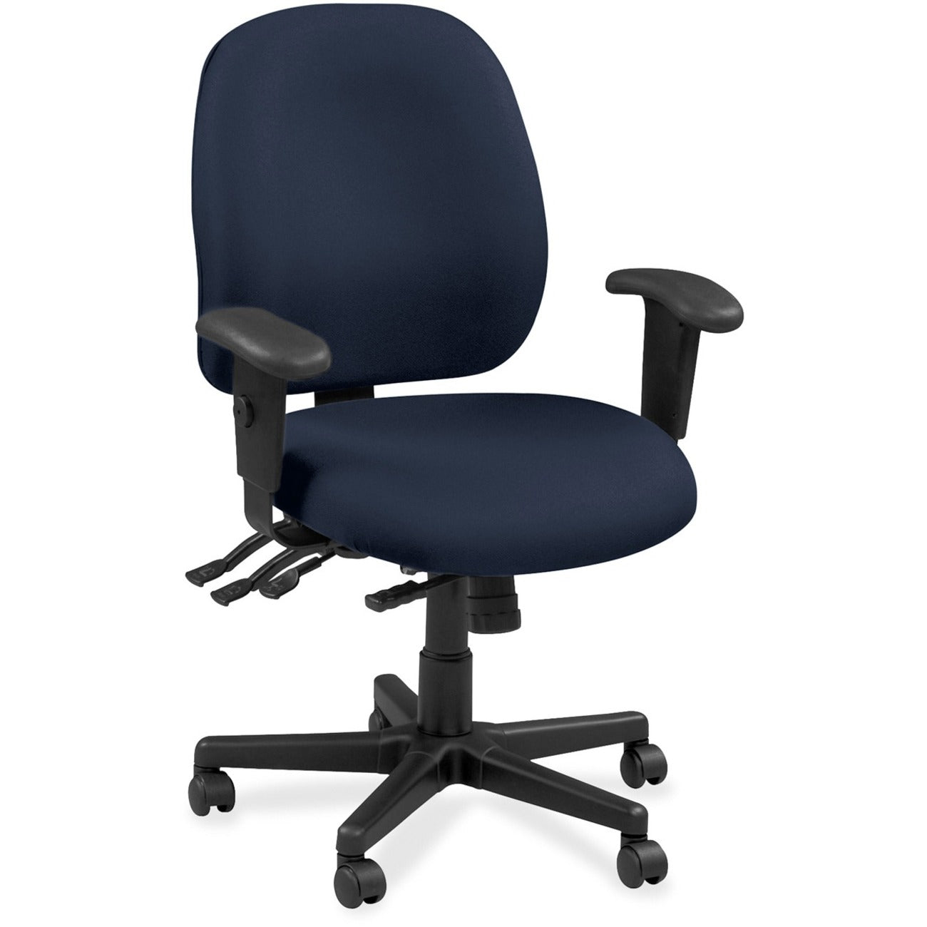 Eurotech 4x4 49802A Task Chair - Cadet Seat Color - Leather Seat Material - Cadet Back Color - Leather Back Material - 5-star Base - Forte Cadet - 1 Each
