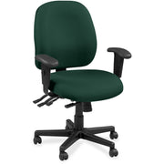 Eurotech 4x4 49802A Task Chair, Forest Leather Seat and Back, 5-Star Base, Adjustable Arms and Back, Tilt Mechanism, Insight Forest Color, 1 Each