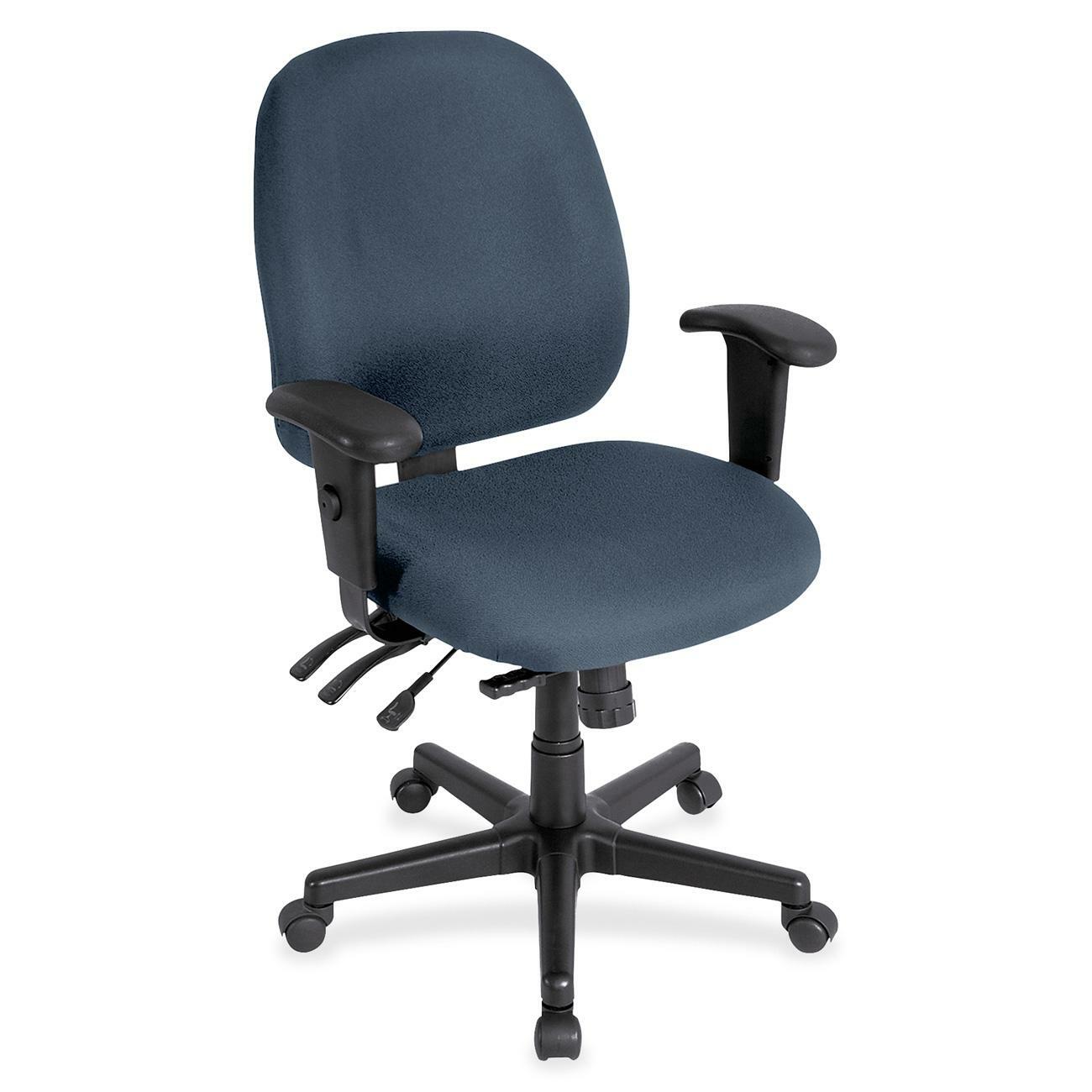 Eurotech 4x4 498SL Task Chair, Chesapeake Blue Fabric, 5-Star Base, Adjustable Seat and Back, Ergonomic Design, 1 Each