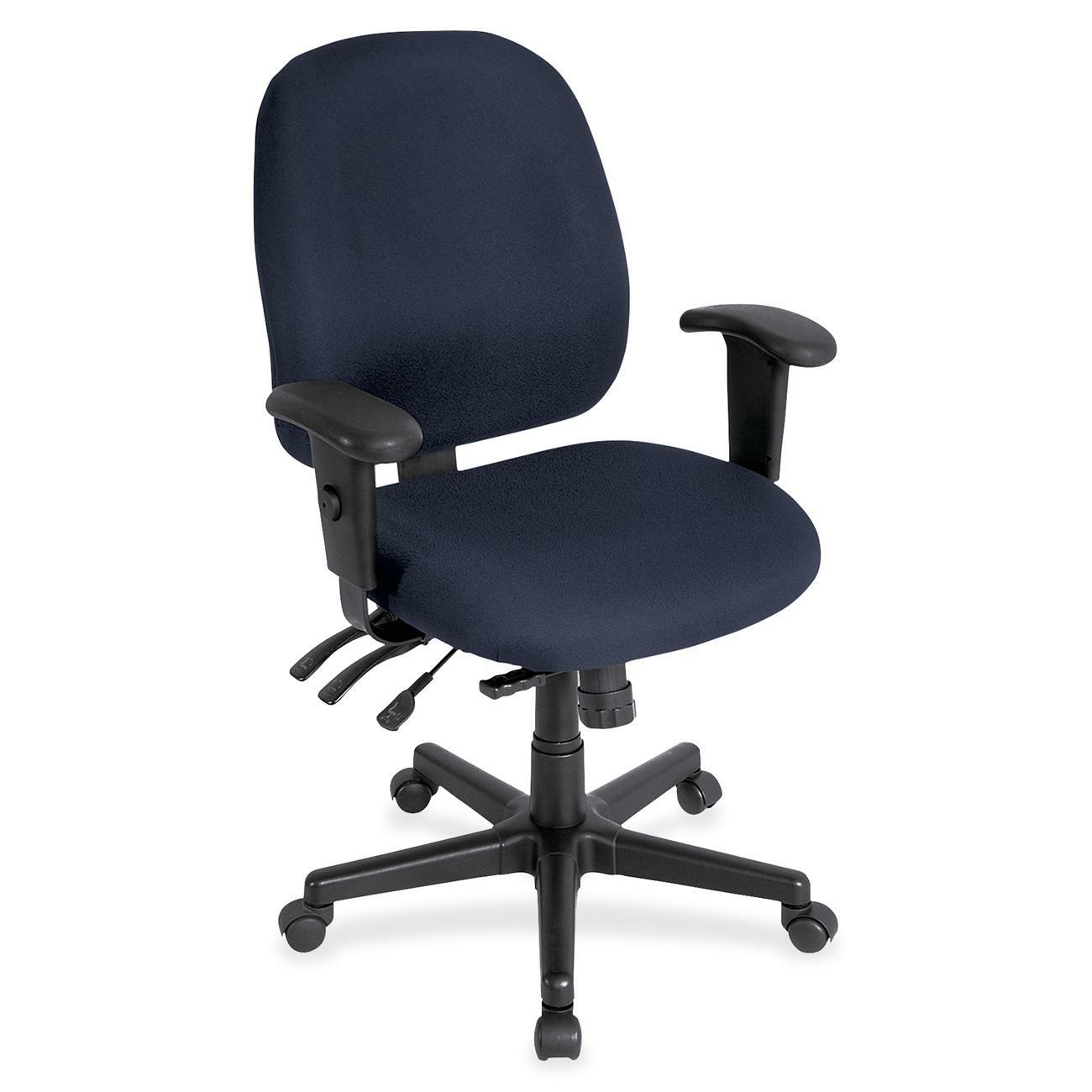 Eurotech 4x4 498SL Task Chair, Periwinkle Blue, Fabric Seat and Back, 5-Star Base, Adjustable Arms and Back, Ergonomic Design, 1 Each