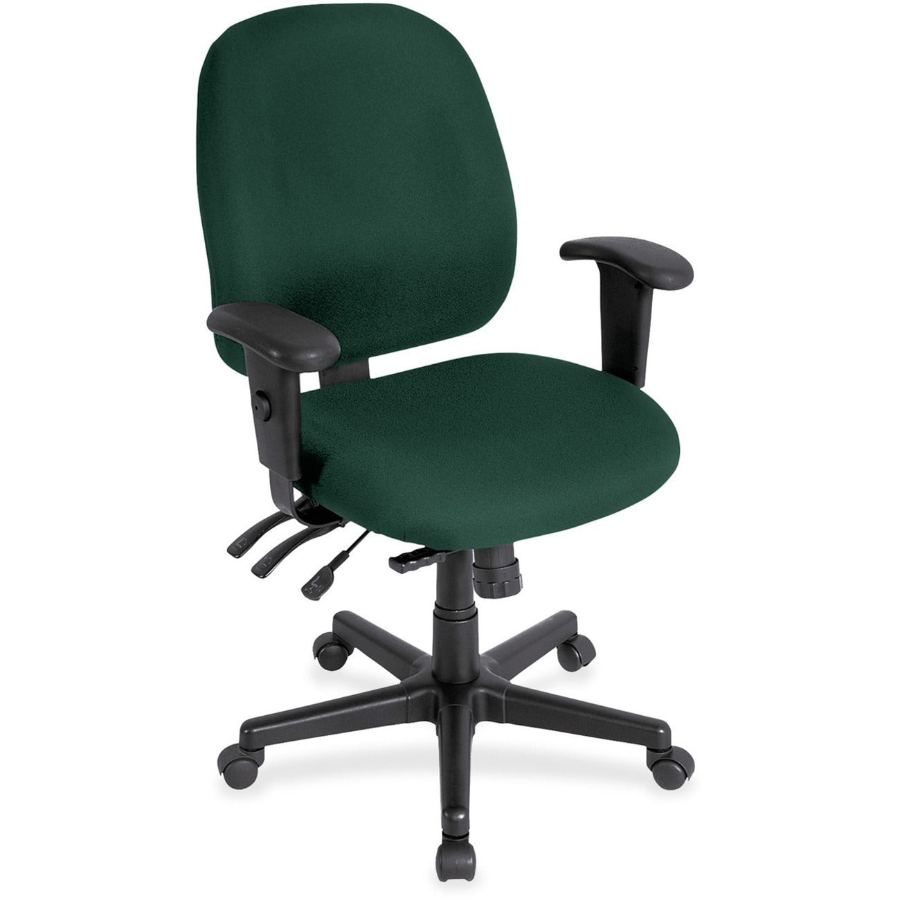 Eurotech 4x4 Task Chair, Forest Fabric Seat and Back, 5-Star Base, Adjustable Arms and Back, Ergonomic Design, 1 Each