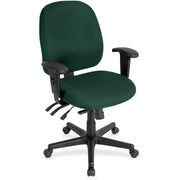 Eurotech 4x4 Task Chair, Forest Fabric Seat and Back, 5-Star Base, Adjustable Arms and Back, Ergonomic Design, 1 Each