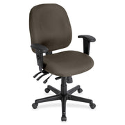 Eurotech 4x4 Task Chair, Stonewall Fabric, Adjustable Arms & Back, 5-Star Base, Shire Stonewall Color, 1 Each