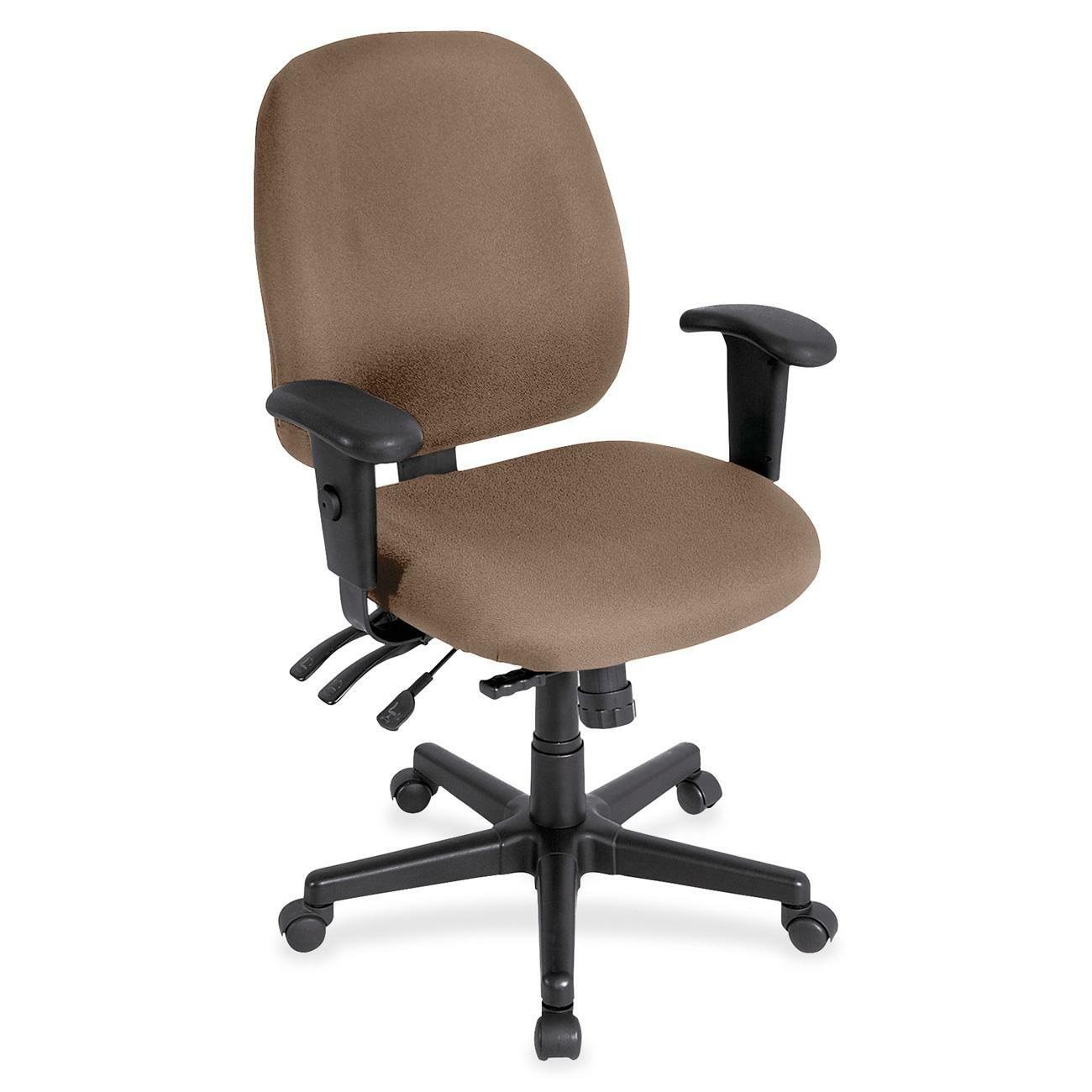Eurotech 4x4 Task Chair, Malted Fabric Seat and Back, 5-Star Base, Adjustable Arms and Back, Ergonomic Design, 1 Each