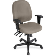Eurotech 4x4 Task Chair, Fossil Fabric Seat and Back, 5-Star Base, Adjustable Arms and Back, Ergonomic Design, 1 Each