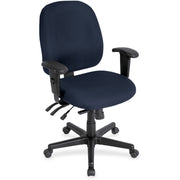 Eurotech 4x4 498SL Task Chair, Cadet Blue Fabric, Adjustable Ergonomic Design, 5-Star Base, 1 Each