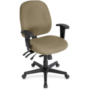 Eurotech 4x4 498SL Task Chair, Latte Fabric, 5-Star Base, Adjustable Seat and Back, Ergonomic Design, 1 Each