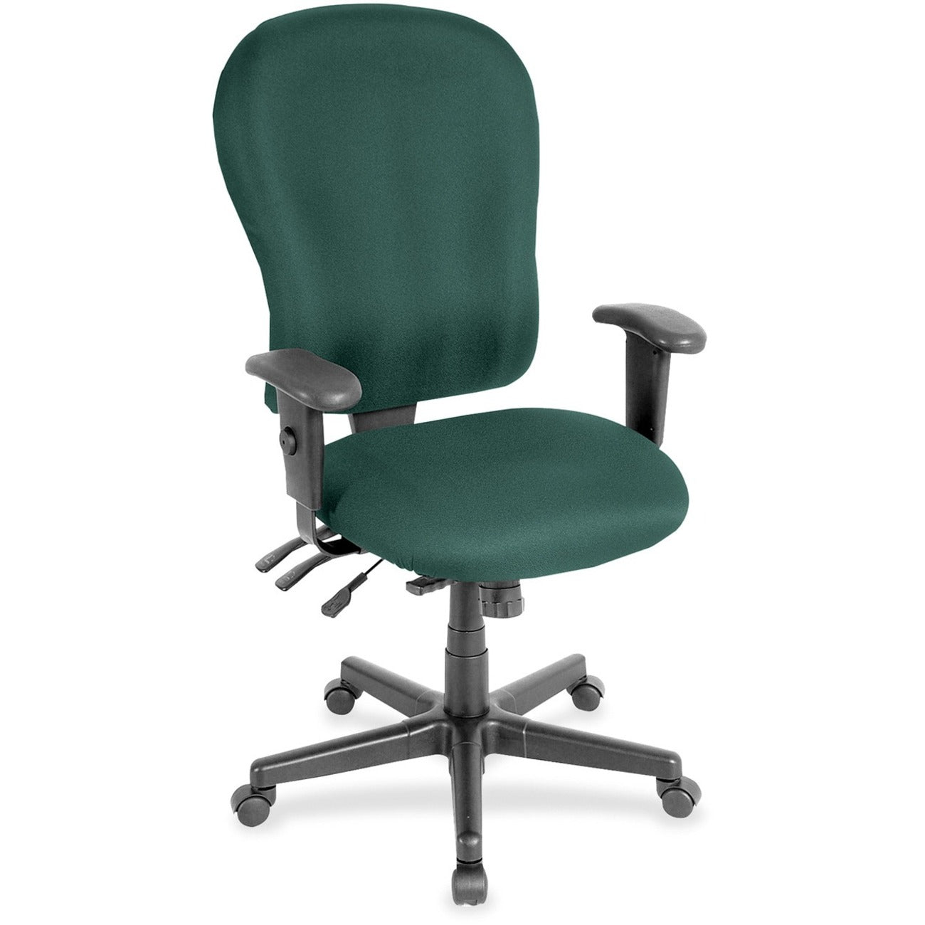 Eurotech 4x4xl High Back Task Chair - Chive Seat Color - Fabric Seat Material - Chive Back Color - Fabric Back Material - 5-star Base - Forte Chive - 1 Each