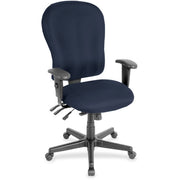 Eurotech 4x4xl High Back Task Chair - Cadet Seat Color - Fabric Seat Material - Cadet Back Color - Fabric Back Material - 5-star Base - Forte Cadet - 1 Each