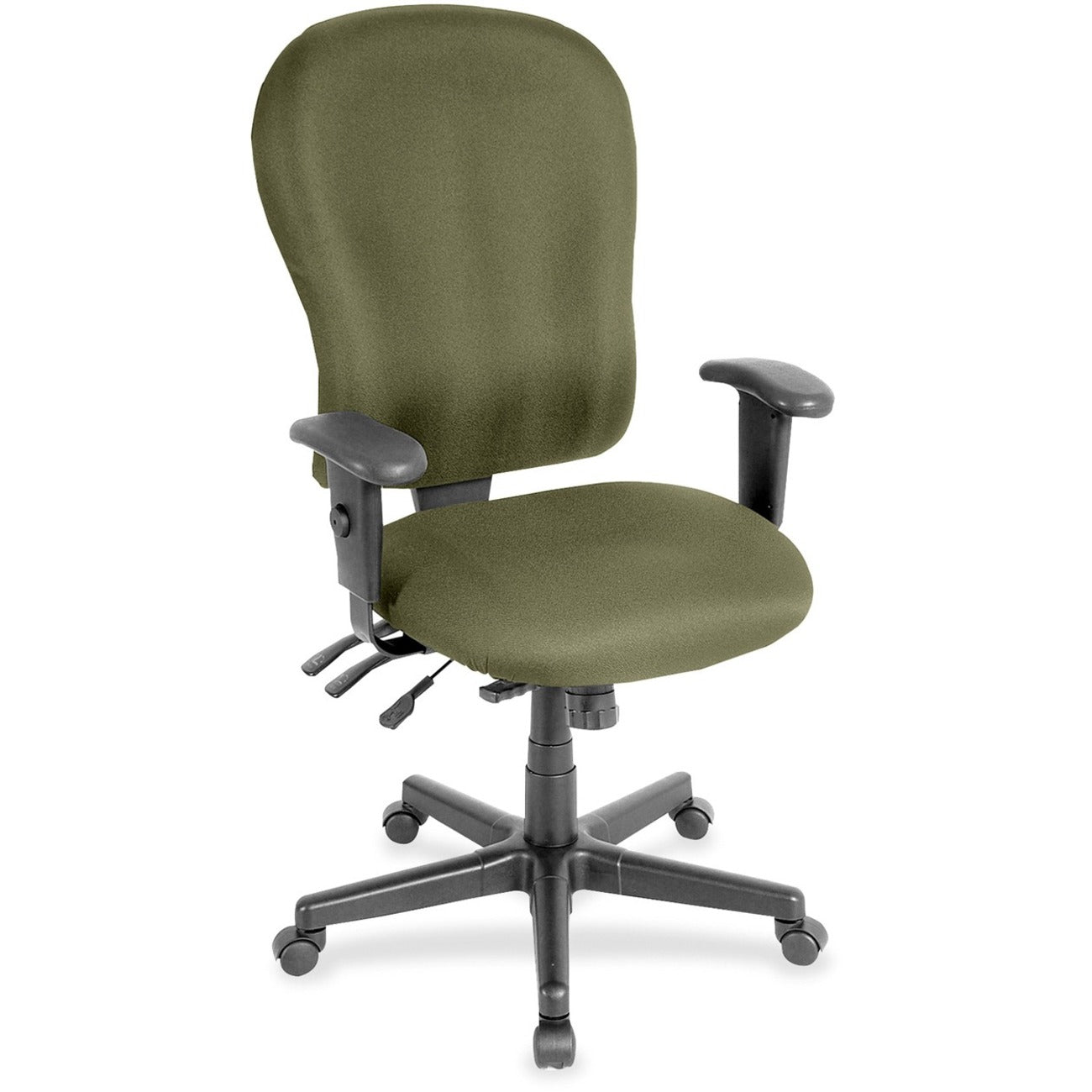 Eurotech 4x4xl High Back Task Chair - Leaf Seat Color - Fabric Seat Material - Leaf Back Color - Fabric Back Material - 5-star Base - Expo Leaf - 1 Each