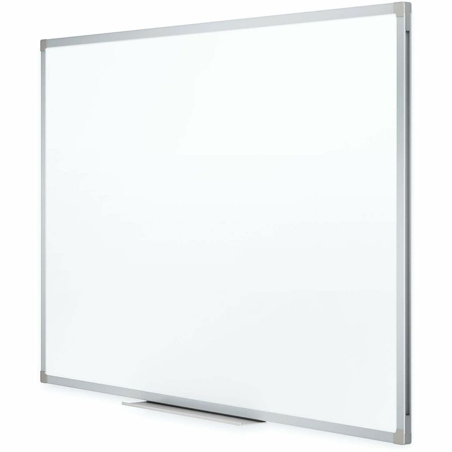 Mead Basic Dry-Erase Board - 72.6" (6.1 ft) Width x 48.6" (4.1 ft) Height - White Melamine Surface - Silver Aluminum Frame - Durable, Marker Tray - 1 Each