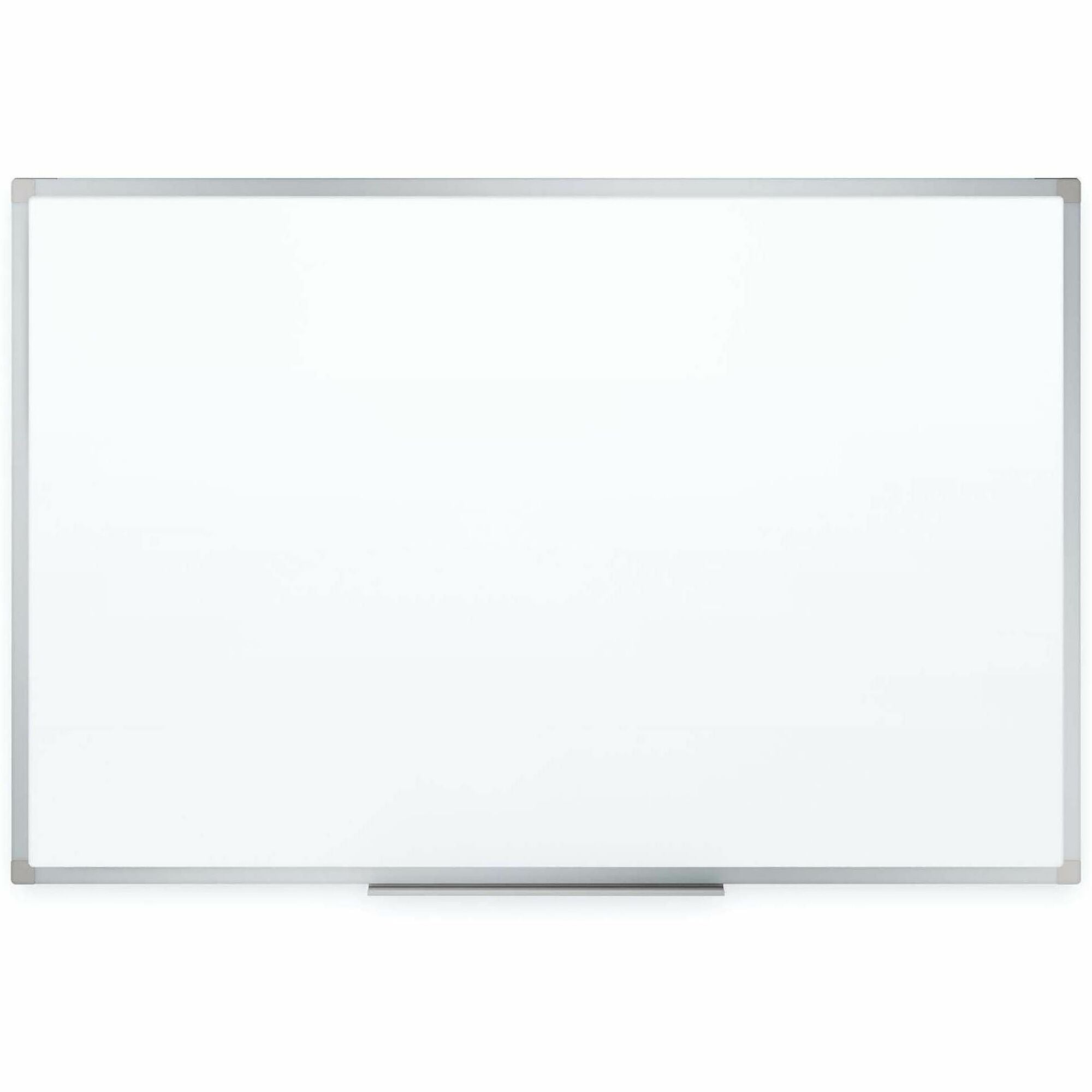 Mead Basic Dry-Erase Board - 72.6" (6.1 ft) Width x 48.6" (4.1 ft) Height - White Melamine Surface - Silver Aluminum Frame - Durable, Marker Tray - 1 Each