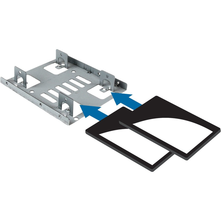 StarTech.com Drive Bay Adapter for 3.5" SATA/600 Internal - Silver - TAA Compliant