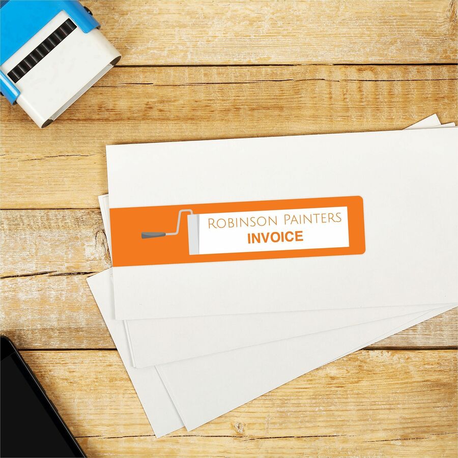 Avery&reg; Durable White Wraparound Labels9¾" x 1¼"