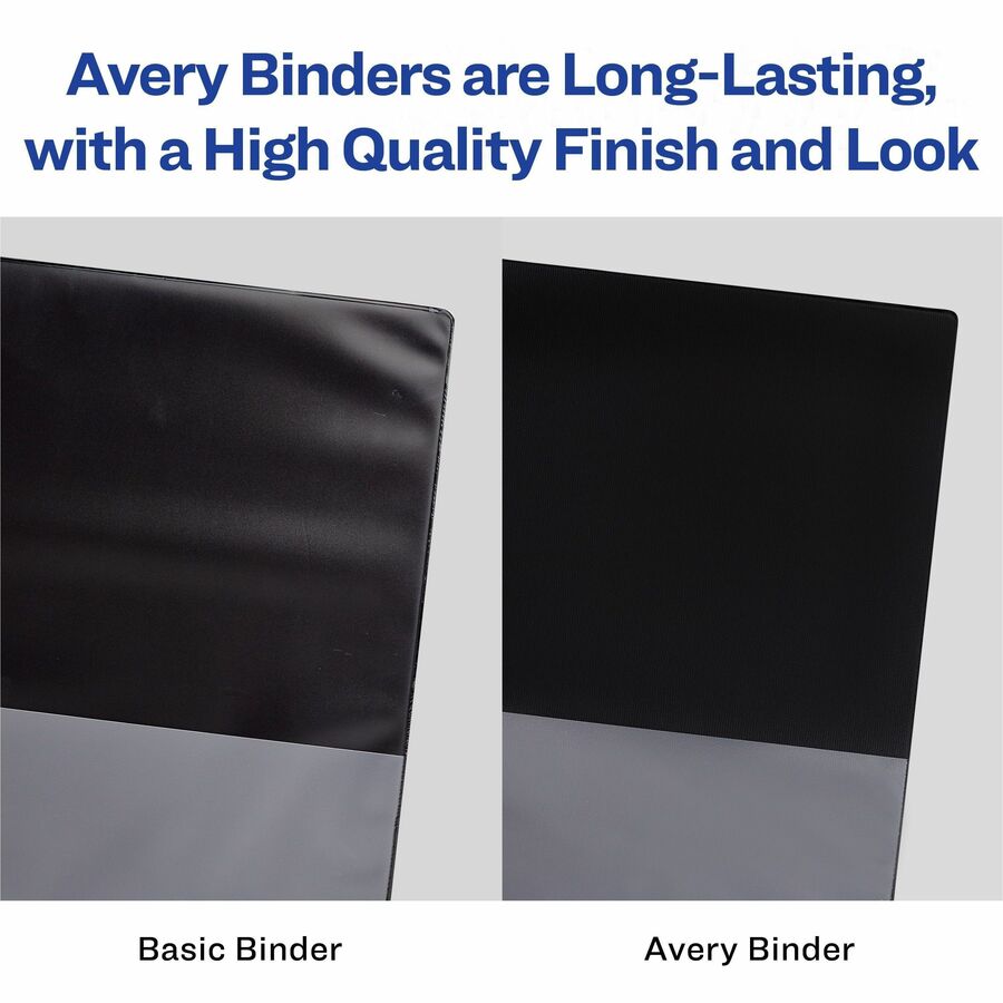 Avery&reg; Heavy-Duty View 3 Ring Binder, 2" Slant Rings, Holds 11" x 17" Paper, 1 White Binder (72126)