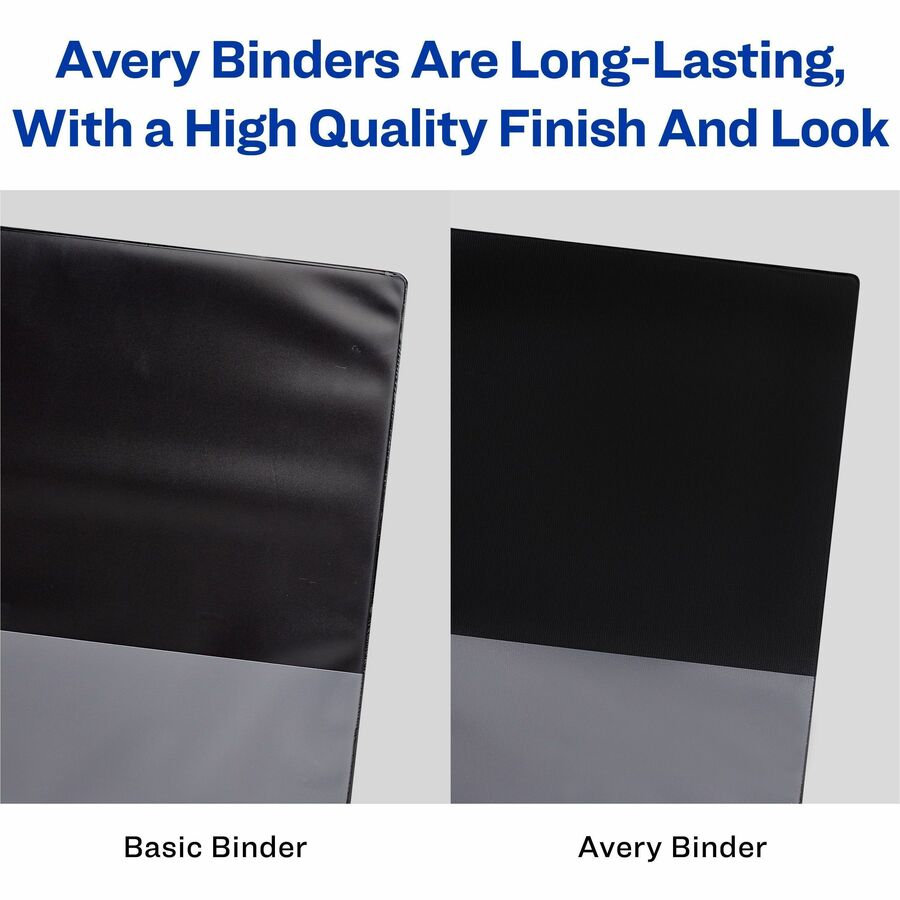 Avery&reg; Heavy-Duty View 3 Ring Binder, 3" Slant Rings, Holds 11" x 17" Paper, 1 White Binder (72127)