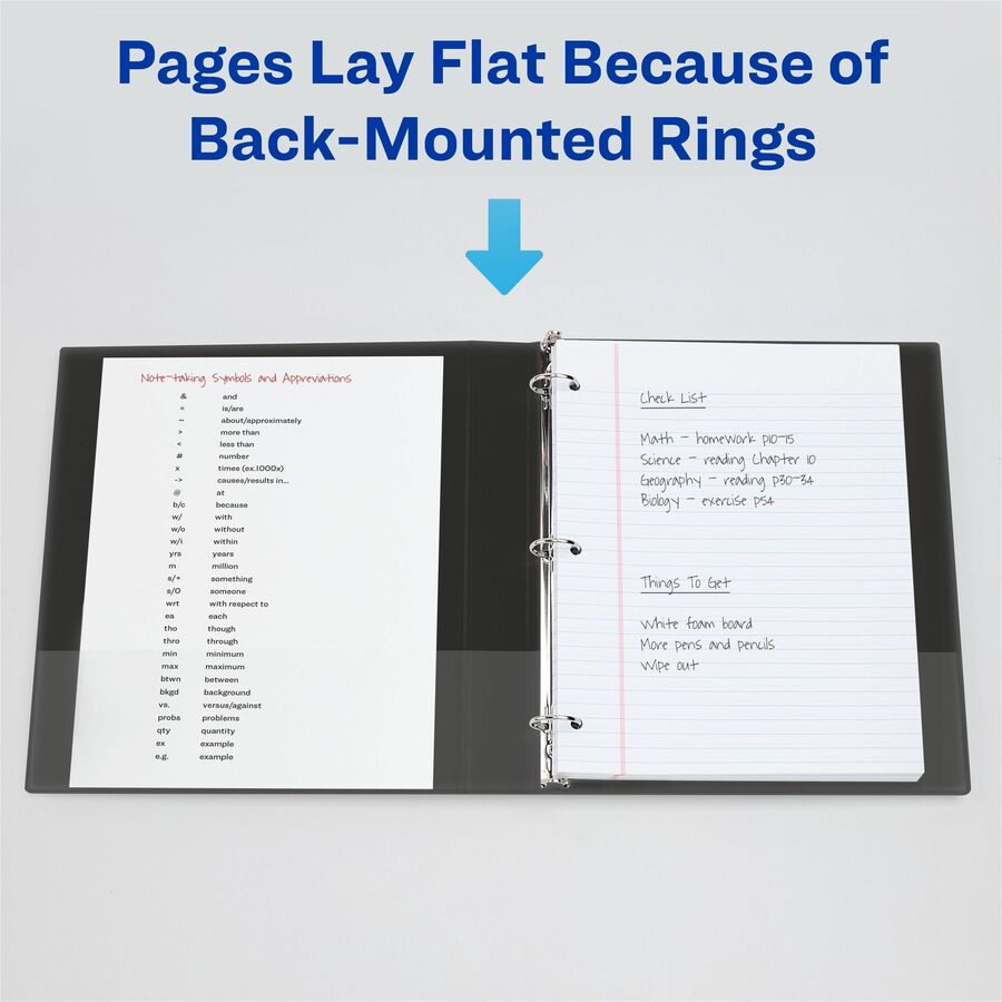 Avery&reg; Heavy-Duty View 3 Ring Binder, 3" Slant Rings, Holds 11" x 17" Paper, 1 White Binder (72127)