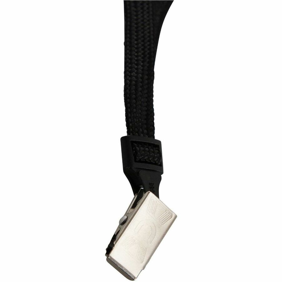 Clasp Attachment - 36" Length - Black - Nylon, Steel - 12 / Pack