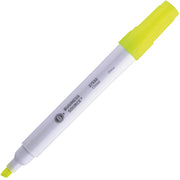 Chisel Marker Point - Yellow Ink - White Barrel - 1 Dozen