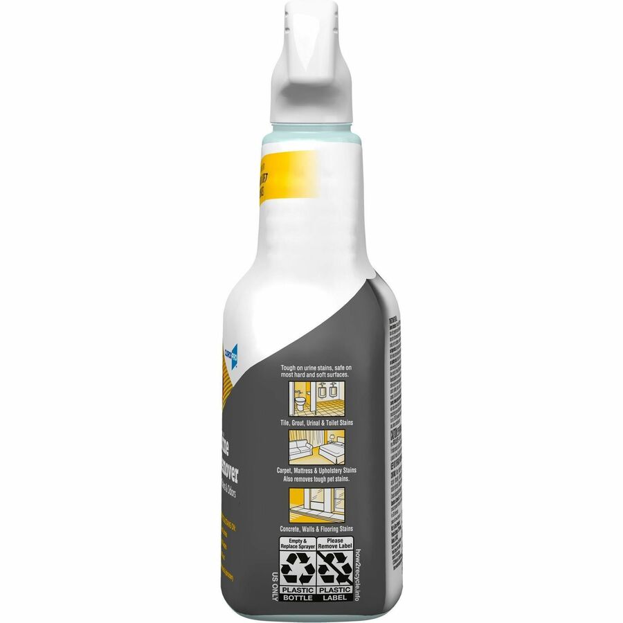 CloroxPro™ Urine Remover for Stains and Odors Spray - For Multipurpose - 32 fl oz (1 quart) - Recommended For: Urine Remover, Odor Remover, Stain Remover - Absorbent, Soft - White - 1 Each