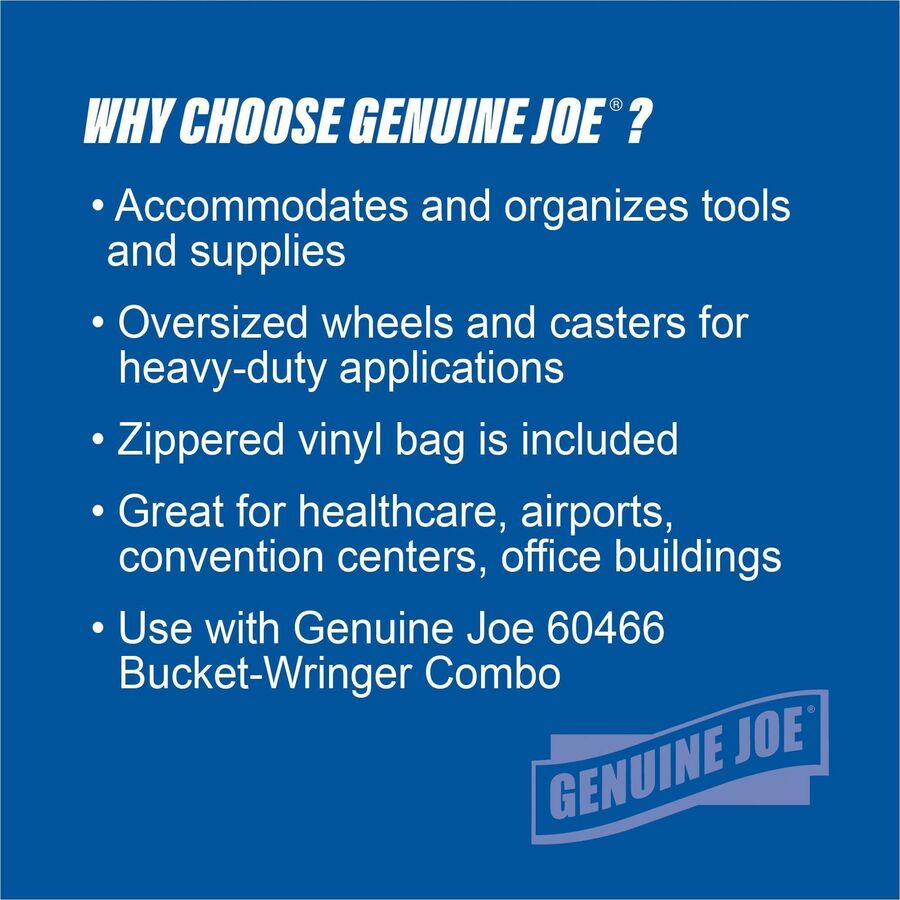 Genuine Joe Workhorse Janitor's Cart