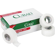Curad Cloth Silk Adhesive Tape - 10 yd Length x 1" Width - Transparent White - Cloth - For Secure Dressing - 1 Box