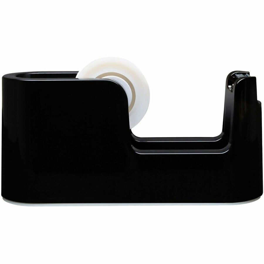 Holds Total 1 Tape(s) - 1" , 3" Core - Heavy Duty, Durable - Plastic - Black - 1 Each