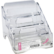 Officemate Officemate Pink Ribbon Four Tier Business Card Holder (08930)