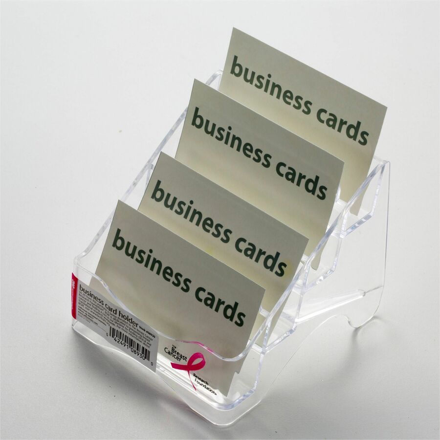 Officemate Officemate Pink Ribbon Four Tier Business Card Holder (08930)