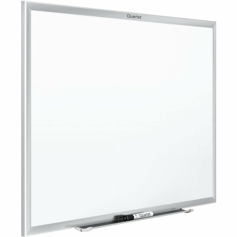 Quartet Classic Magnetic Whiteboard - 24" (2 ft) Width x 18" (1.5 ft) Height - White Painted Steel Surface - Silver Aluminum Frame - Horizontal/Vertical - Magnetic - 1 Each