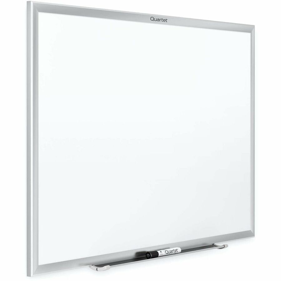 Quartet Classic Magnetic Whiteboard - 36" (3 ft) Width x 24" (2 ft) Height - White Painted Steel Surface - Silver Aluminum Frame - Horizontal/Vertical - Magnetic - 1 Each