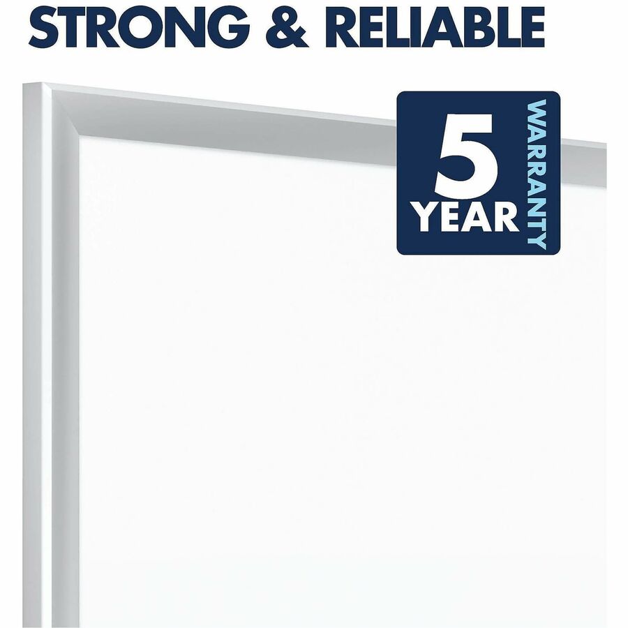 Quartet Classic Magnetic Whiteboard - 36" (3 ft) Width x 24" (2 ft) Height - White Painted Steel Surface - Silver Aluminum Frame - Horizontal/Vertical - Magnetic - 1 Each