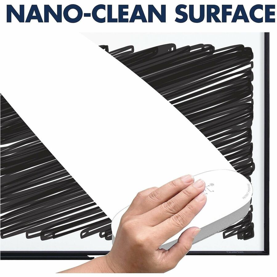 Quartet Classic Magnetic Whiteboard - 36" (3 ft) Width x 24" (2 ft) Height - White Painted Steel Surface - Black Aluminum Frame - Horizontal/Vertical - Magnetic - 1 Each