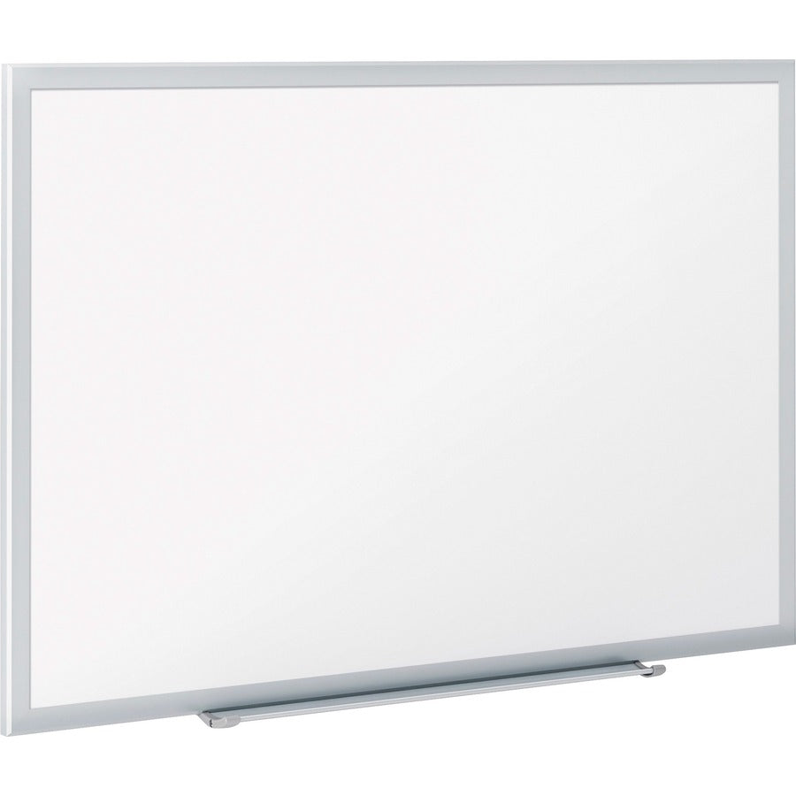 Quartet Classic Magnetic Whiteboard, 96" x 48", White Painted Steel Surface, Silver Aluminum Frame, Horizontal/Vertical Orientation, Magnetic, Includes Marker Tray, Mounting Hardware, and 1 Dry Erase Marker, 1 Each