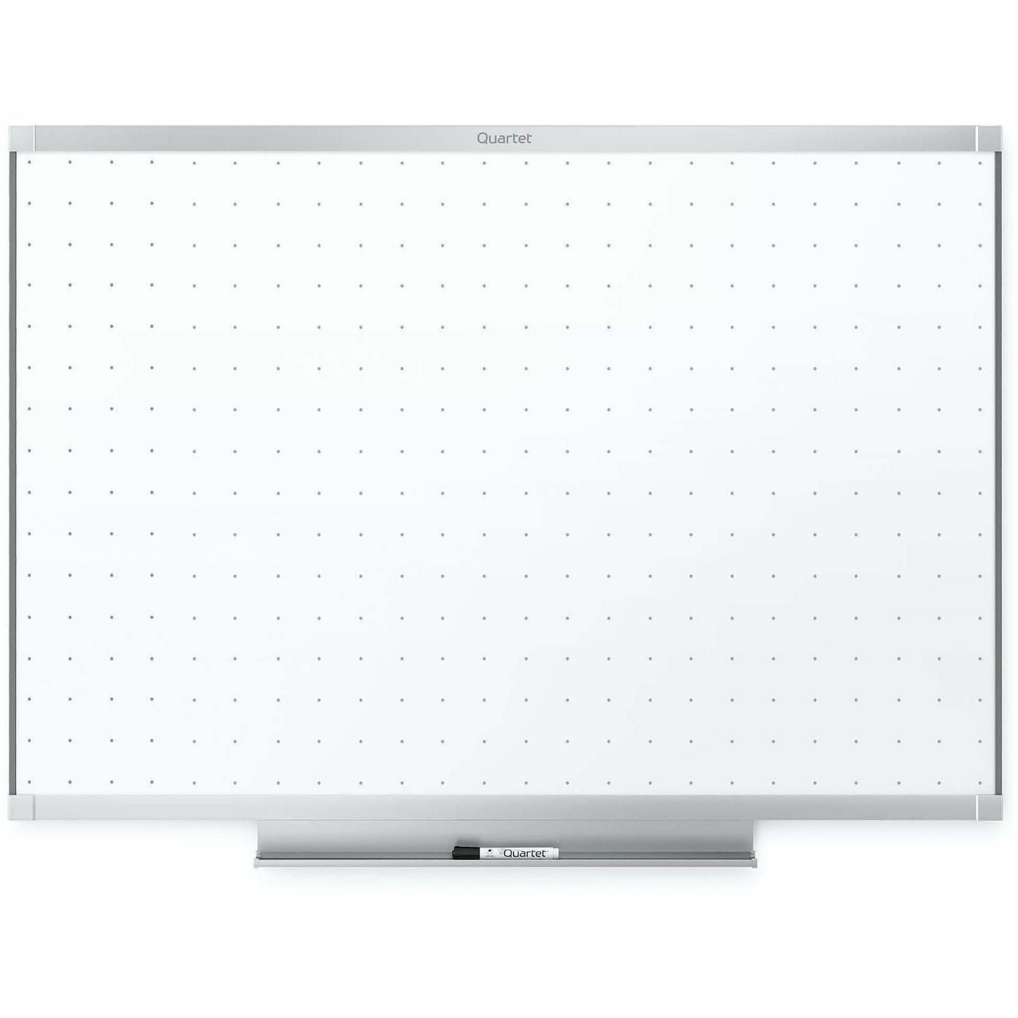 Quartet Prestige 2 Dry-Erase Board, 48" x 36", White Surface, Silver Aluminum Frame, Horizontal, 1 Each
