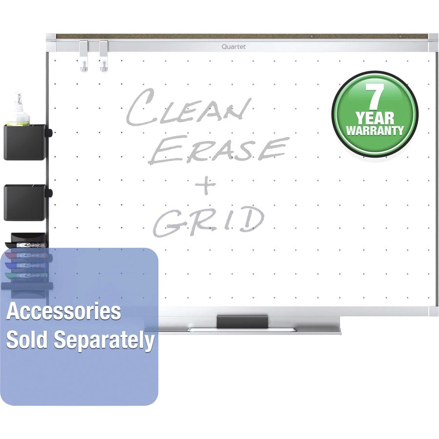 Quartet Prestige 2 Dry-Erase Board, 48" x 36", White Surface, Silver Aluminum Frame, Horizontal, 1 Each