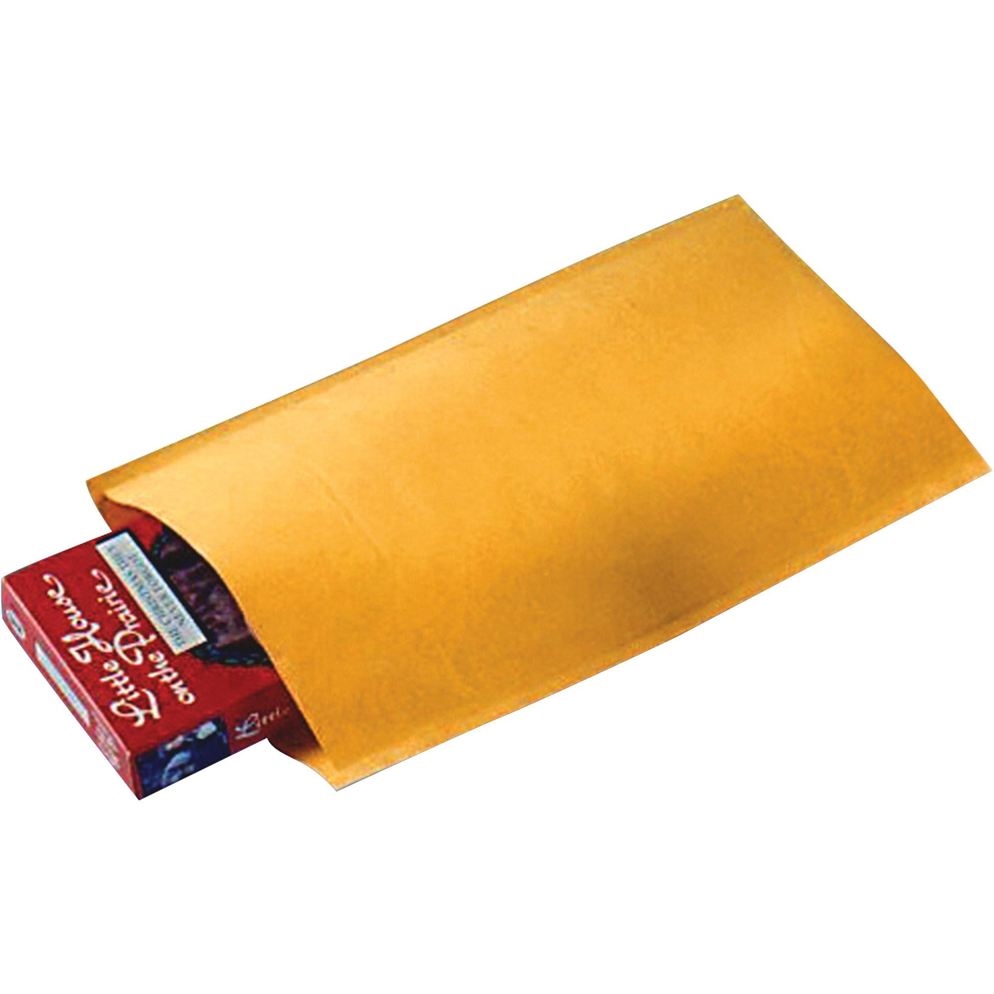 Sealed Air Jiffylite Bulk-packed Cushioned Mailers, Padded, #000, 4" x 8", Self-sealing, Gold Satin Kraft, 250/Carton