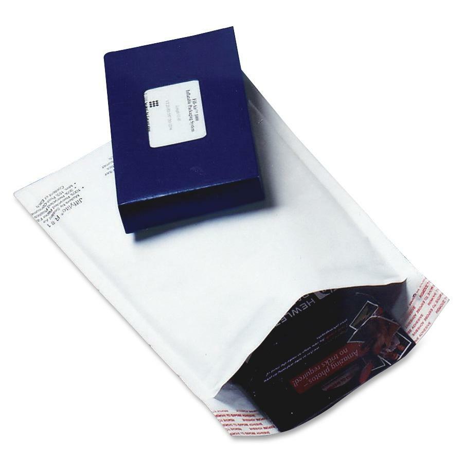 Padded - #0 - 6" Width x 10" Length - Peel & Seal - White - Kraft - 200 / Carton