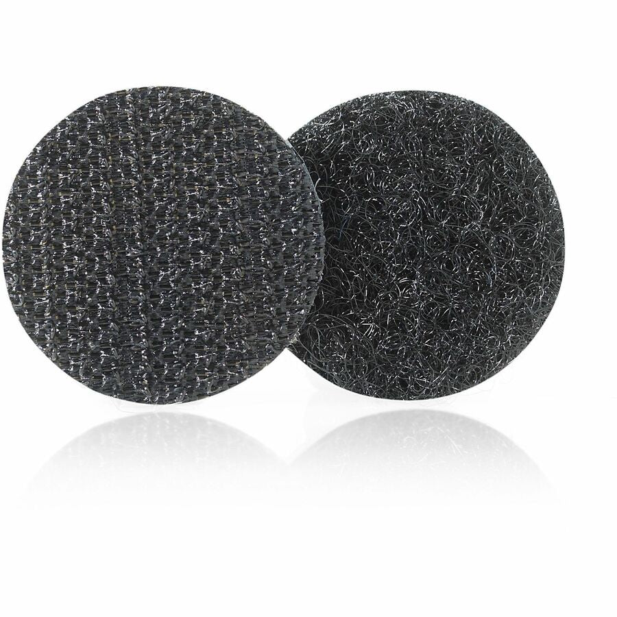 0.75" Diameter - Black - For Sign, Poster, Wall, Plastic, Glass, Tile, School, Home - 200 / Carton
