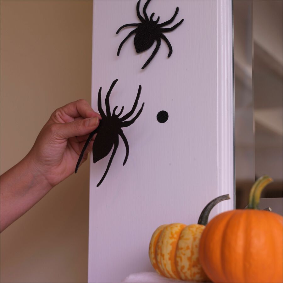 0.75" Diameter - Black - For Sign, Poster, Wall, Plastic, Glass, Tile, School, Home - 200 / Carton