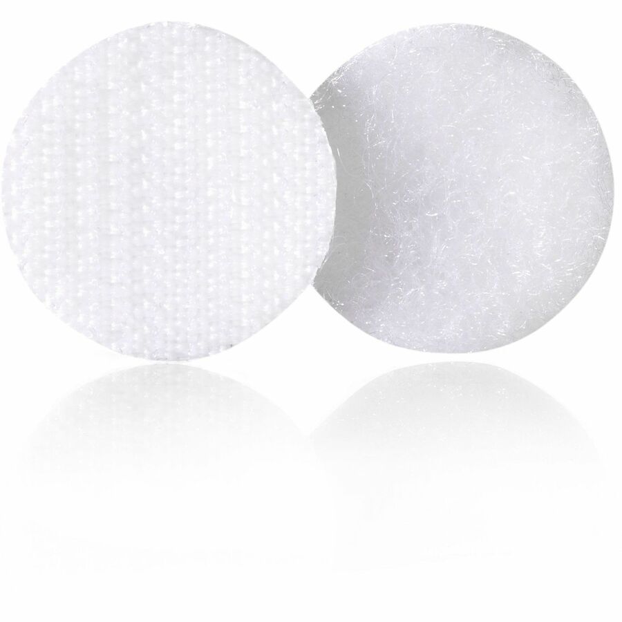 0.75" Diameter - White - For Sign, Poster, Wall, Plastic, Glass, Tile, Home, School - 200 / Box
